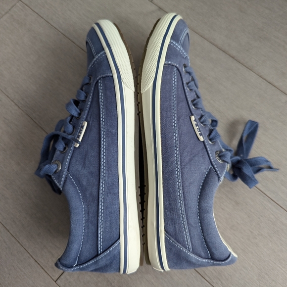 Taos blue Moc Star canvas shoes size 8 - Picture 7 of 13